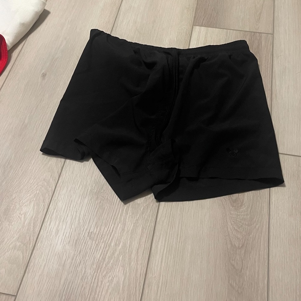 Black swim shorts